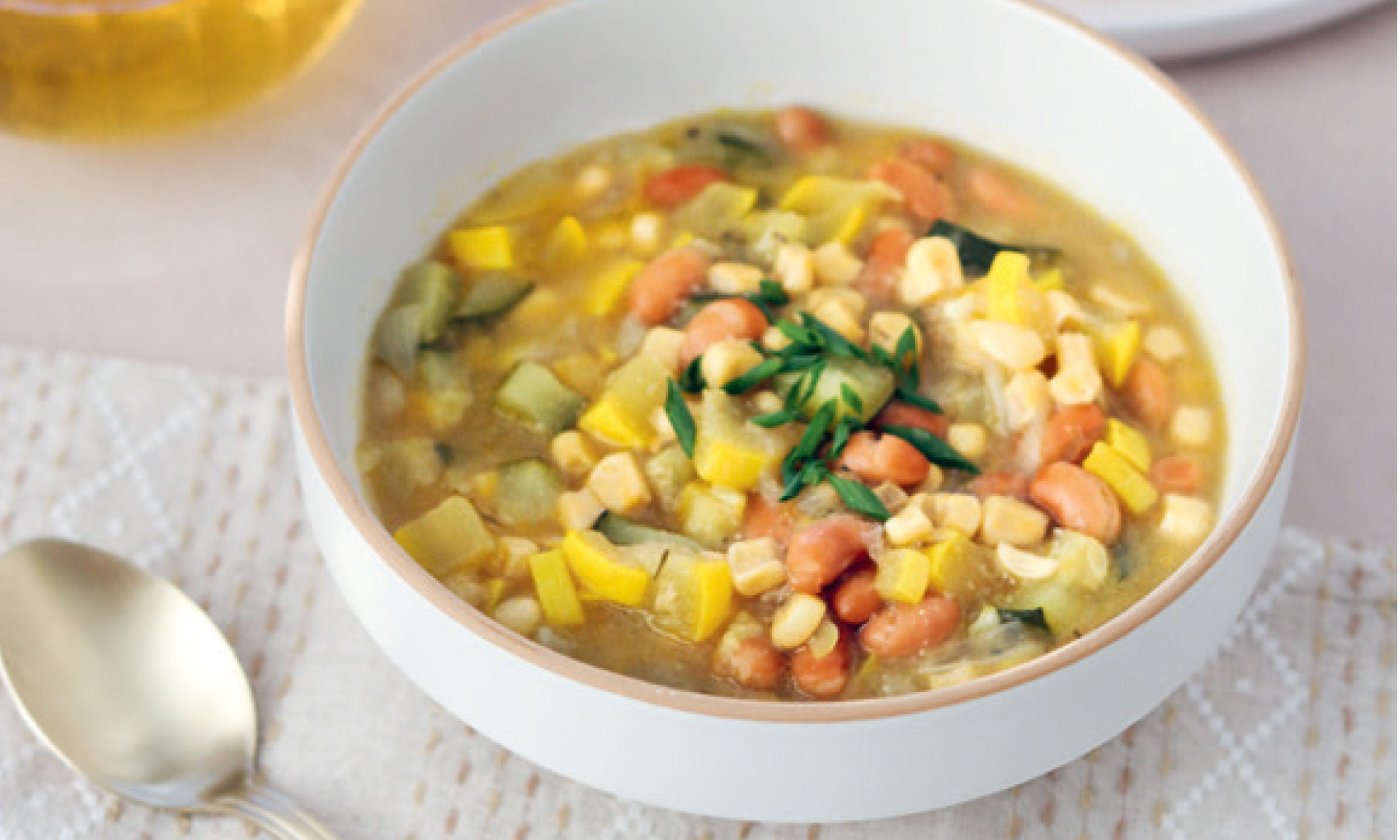 The Three Sisters Stew from Alana Yazzie's “The Modern Navajo Kitchen.” 