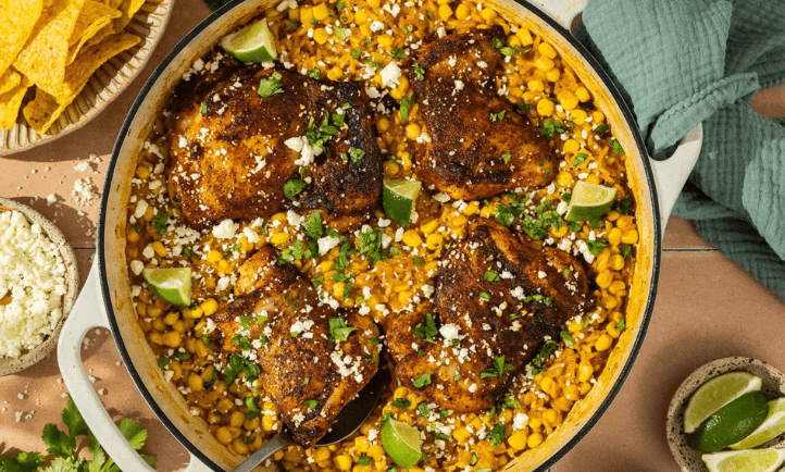 Street Corn Chicken and Rice Is the Best One-Pan Dinner