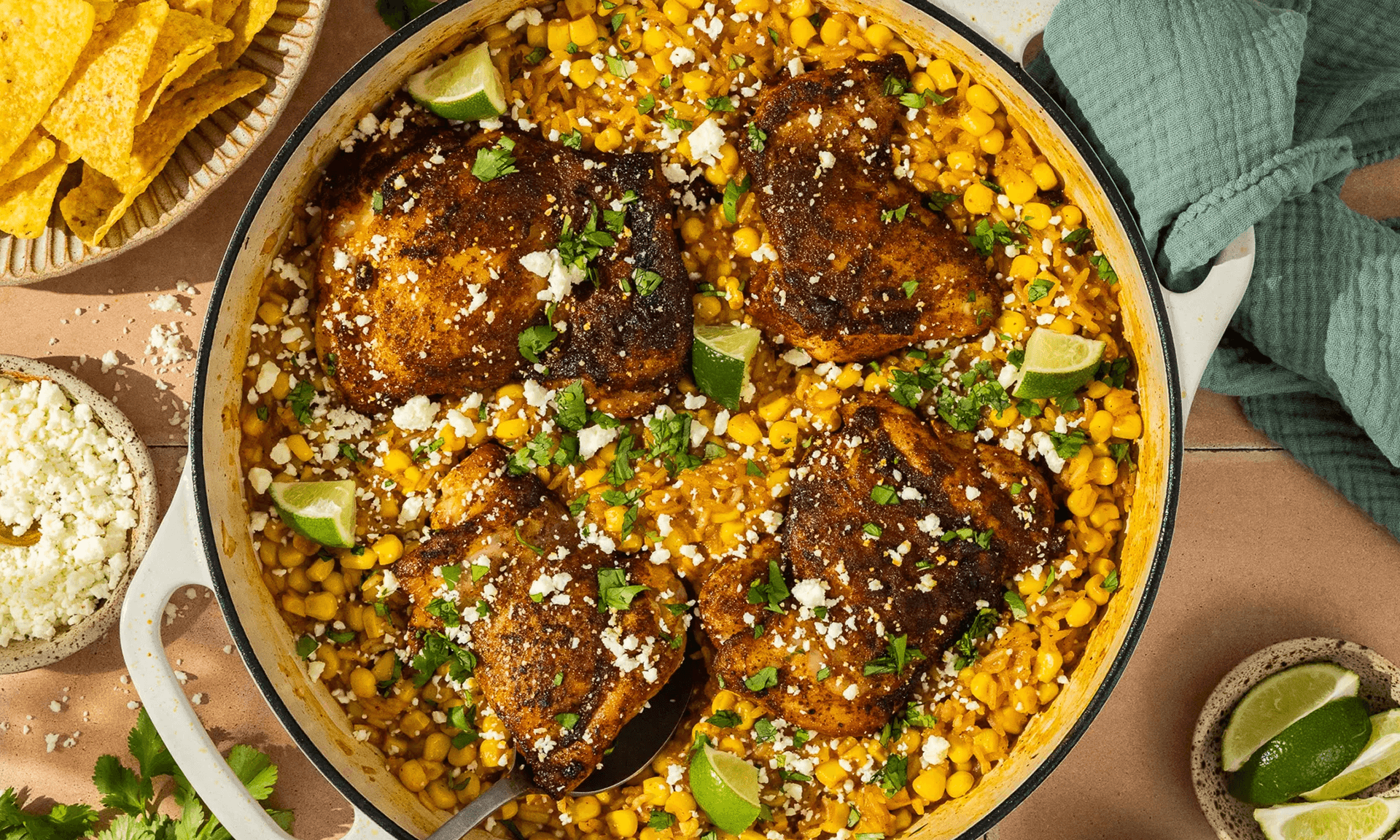 Jenn Eats Good’s Street-Corn-Inspired Chicken and Rice