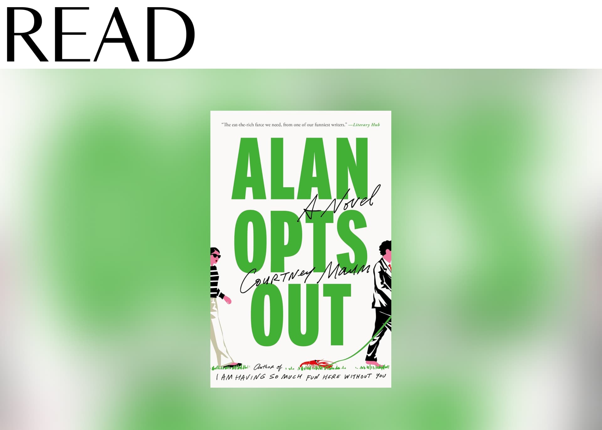 Alan Opts Out by Courtney Maum