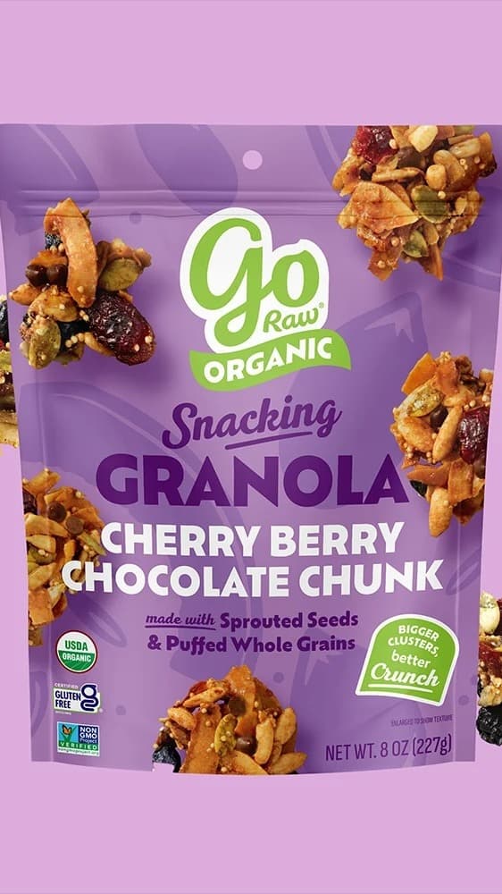 go raw organic snacking granola