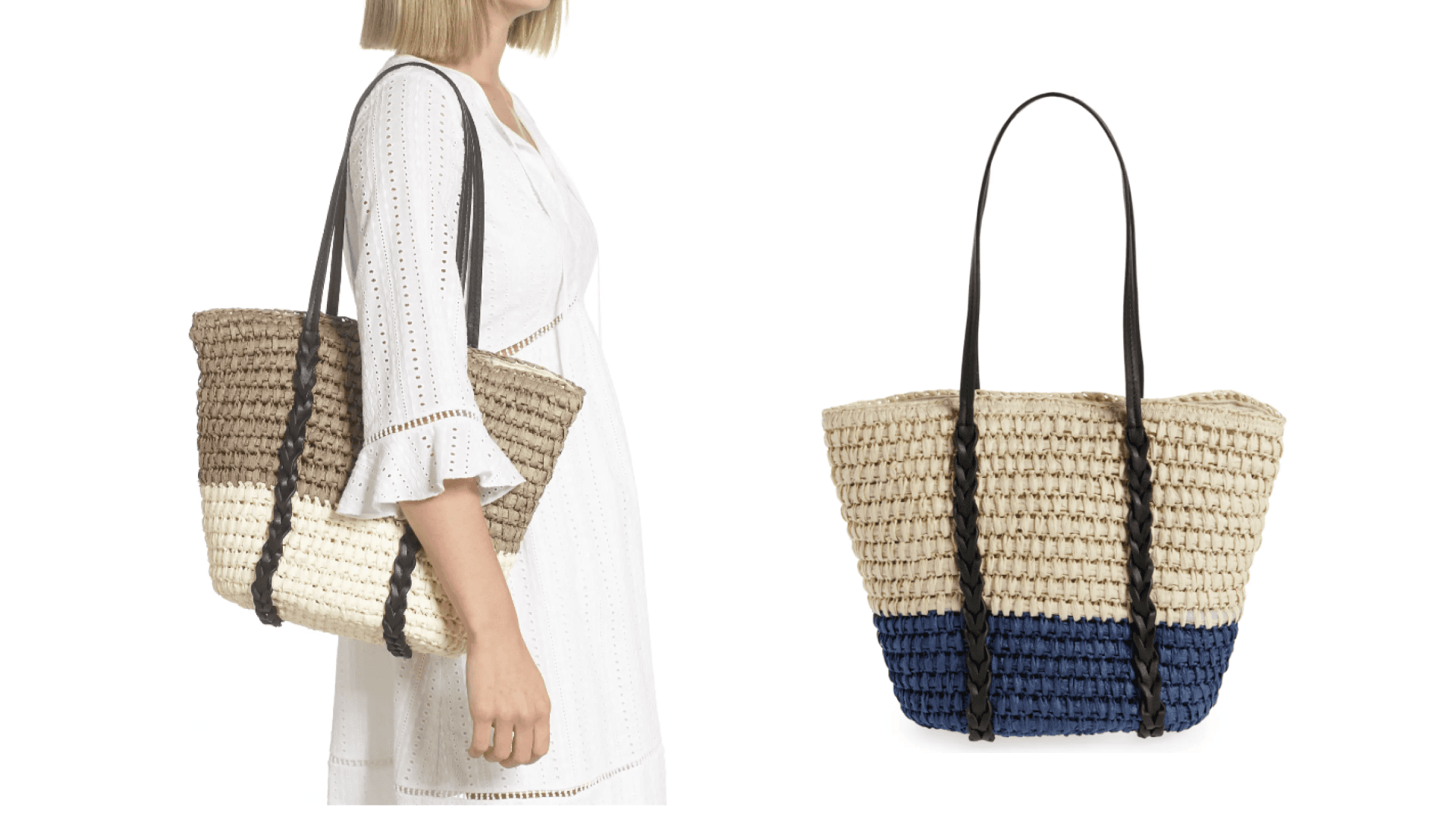 Woven tote bag
