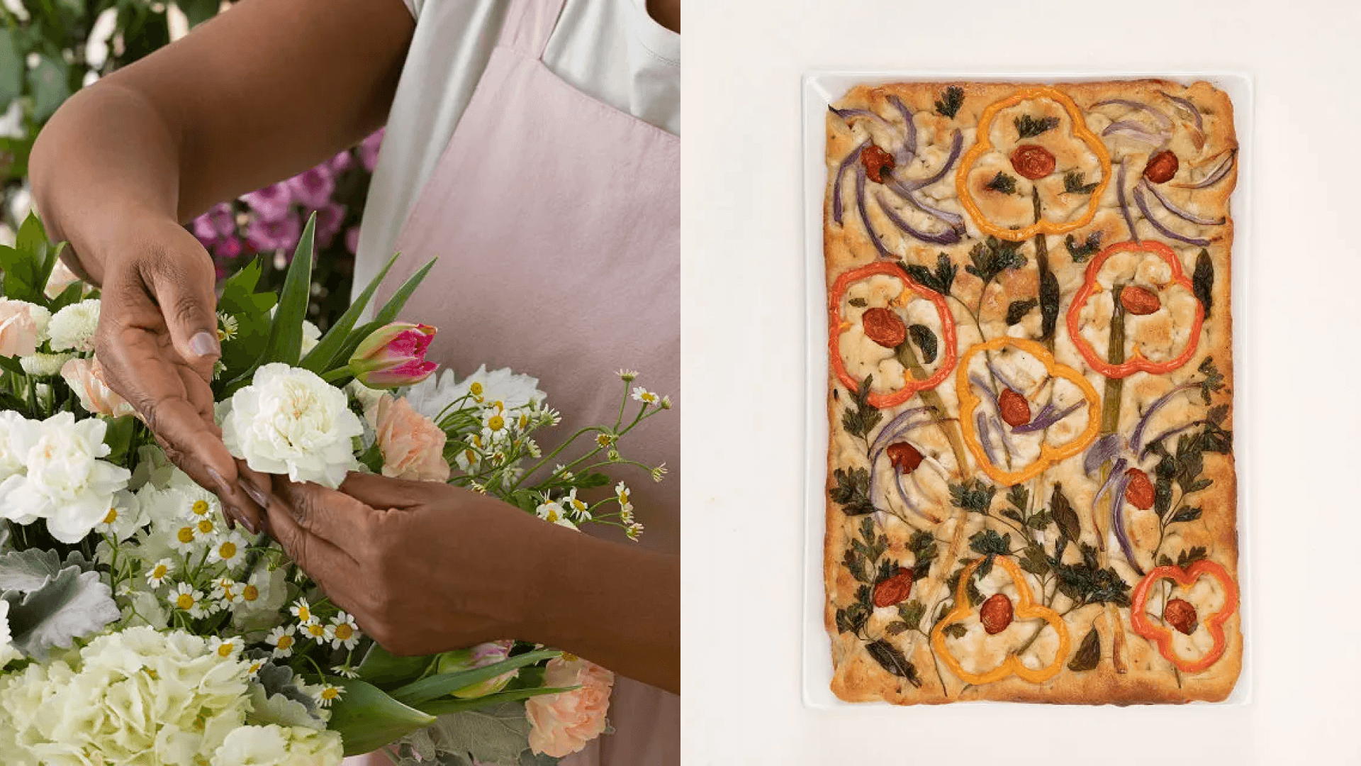 florals and focaccia 