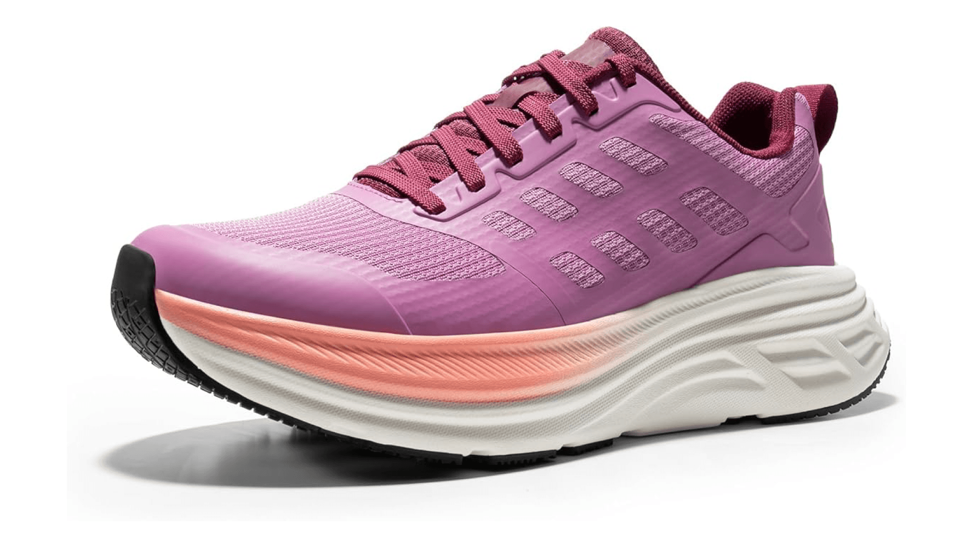 NORTIV 8 Women's Walking Shoes Cushion Running Tennis Shoes ActiveFloat Non-Slip Comfortable Breathable Workout Gym Sports Athletic Fashion Sneakers,Size 6,Pink,SNWS245W