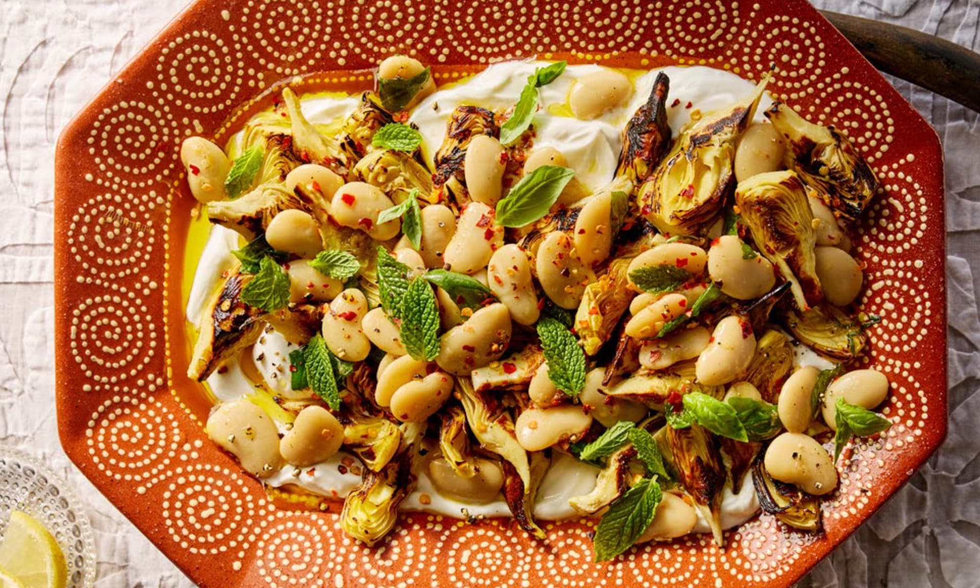 Dan Pelosi's Crispy Artichokes & Marinated Butter Beans