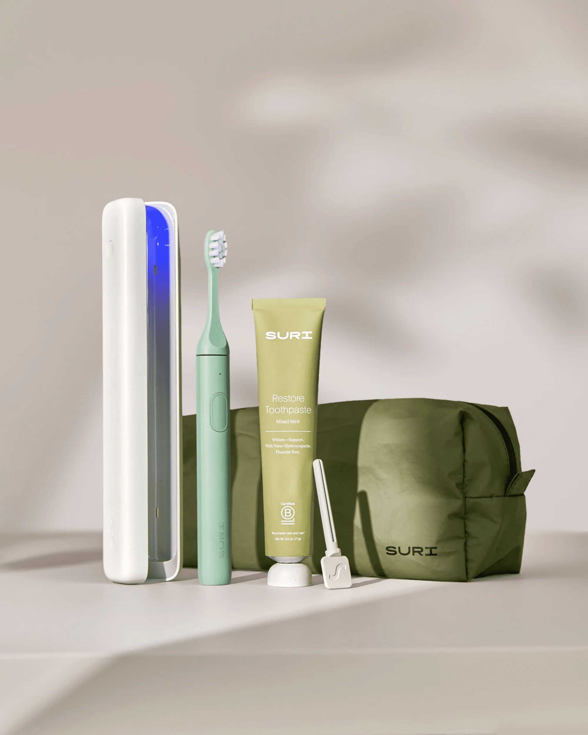 SURI Electric Toothbrush Travel Bundle 2.0