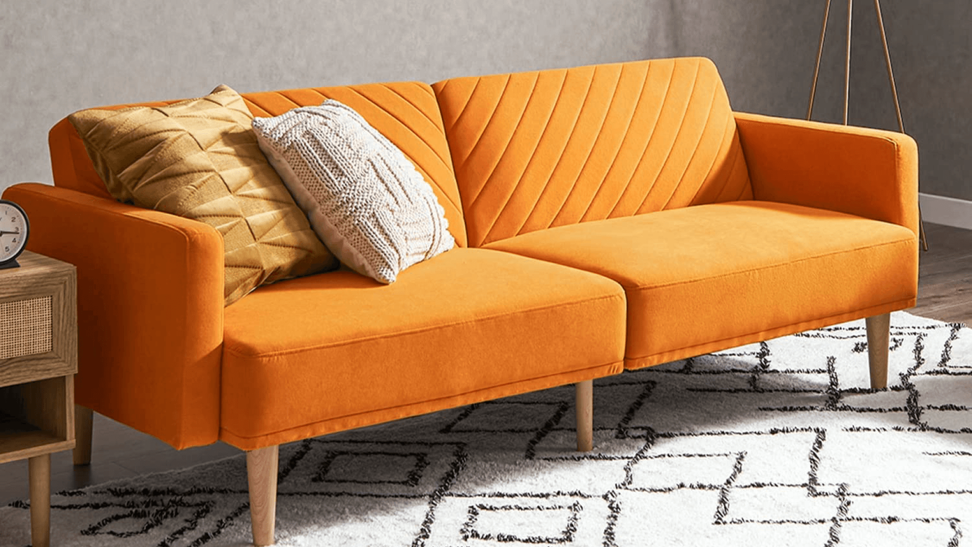 Velvet Sleeper Sofa 