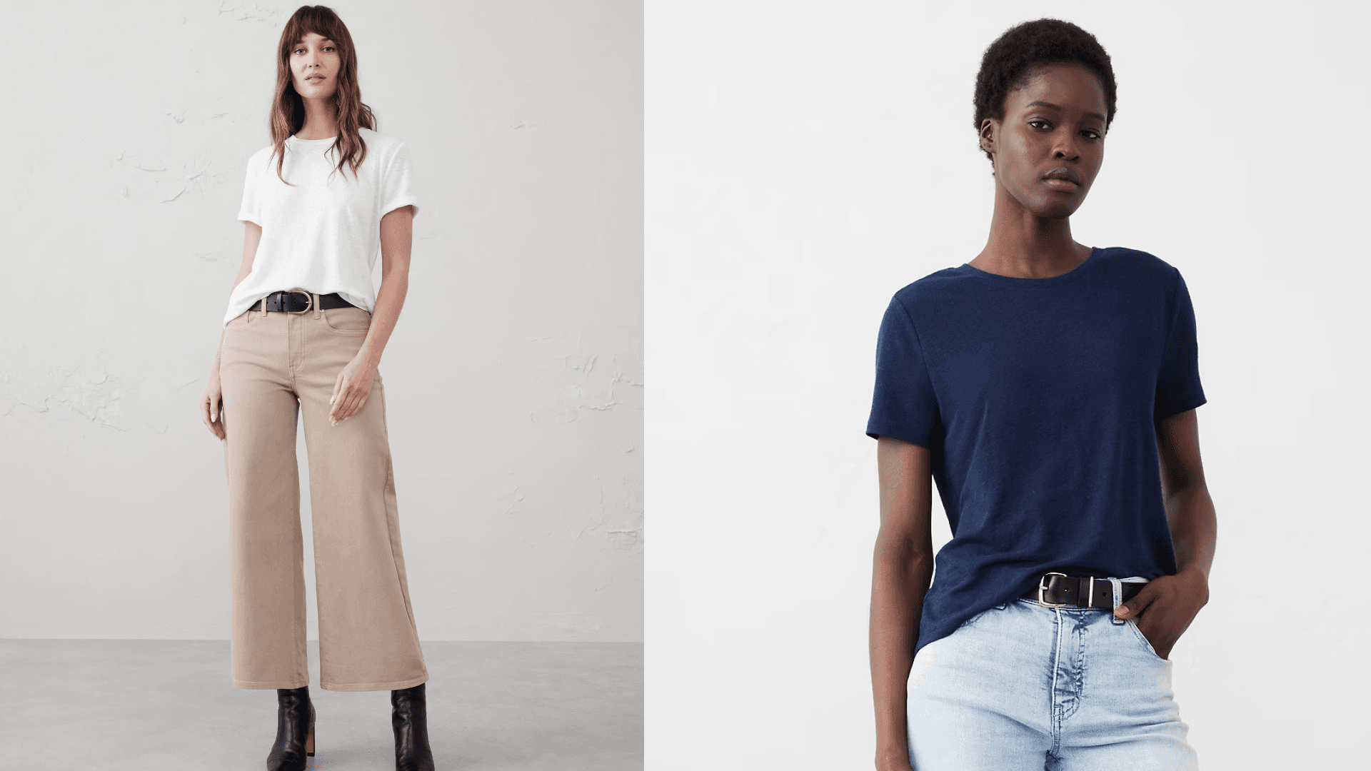 linen-blend t-shirt