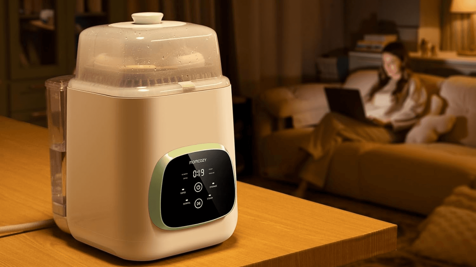 Momcozy KleanPal Pro Baby Bottle Washer, Sterilizer & Dryer - All-in-One Cleaning Machine for Bottles, Pump Parts & Baby Essentials - Time-Saving & Effortless Care