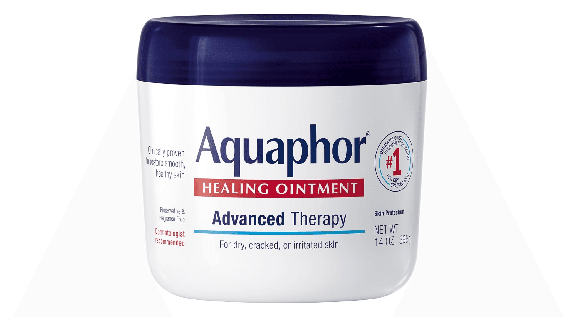 Tub of Aquaphor ointment