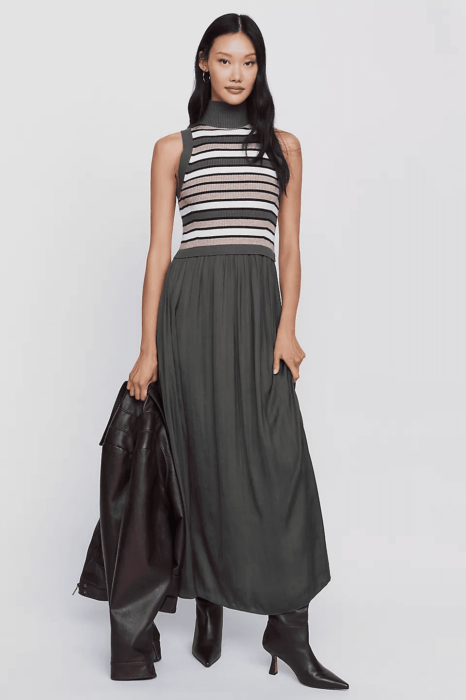 Thea Sleeveless Twofer Maxi Dress
