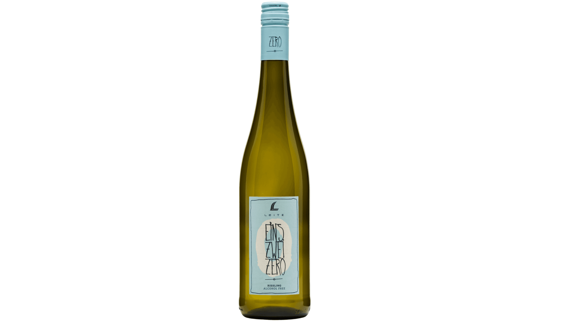 A bottle of Leitz Eins Zwei Zero reisling 