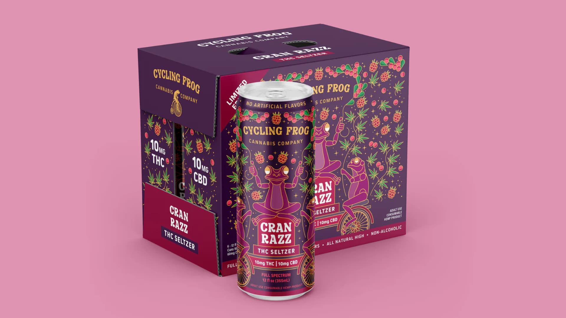 THC seltzer cans