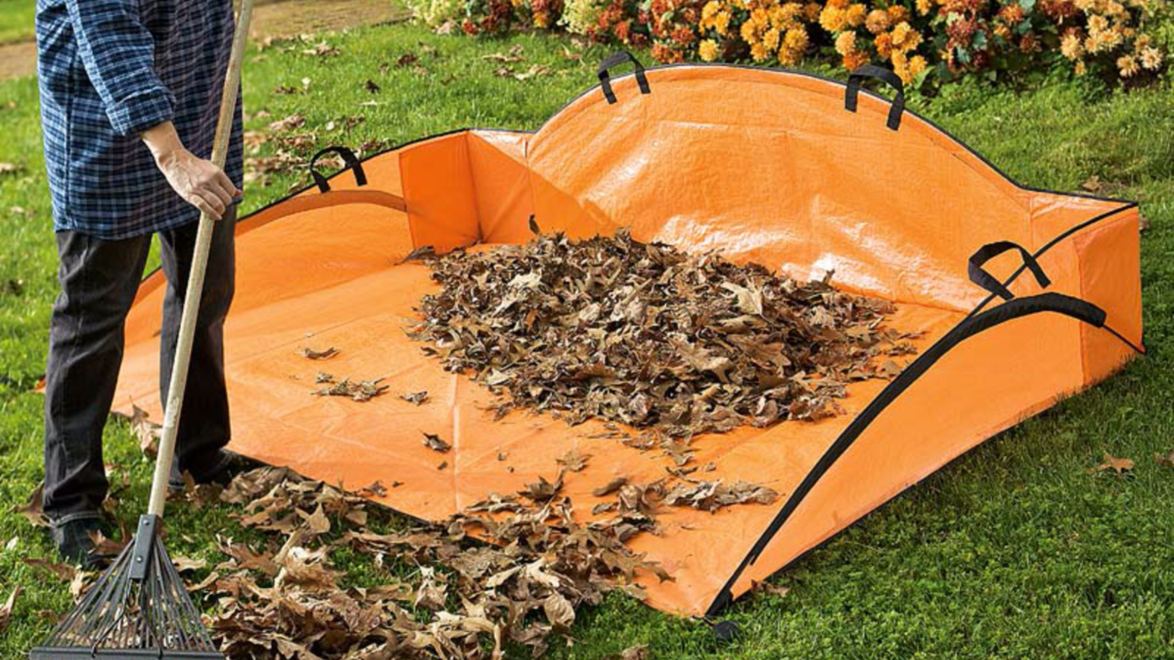 leaf hauler for easy yard cleanup