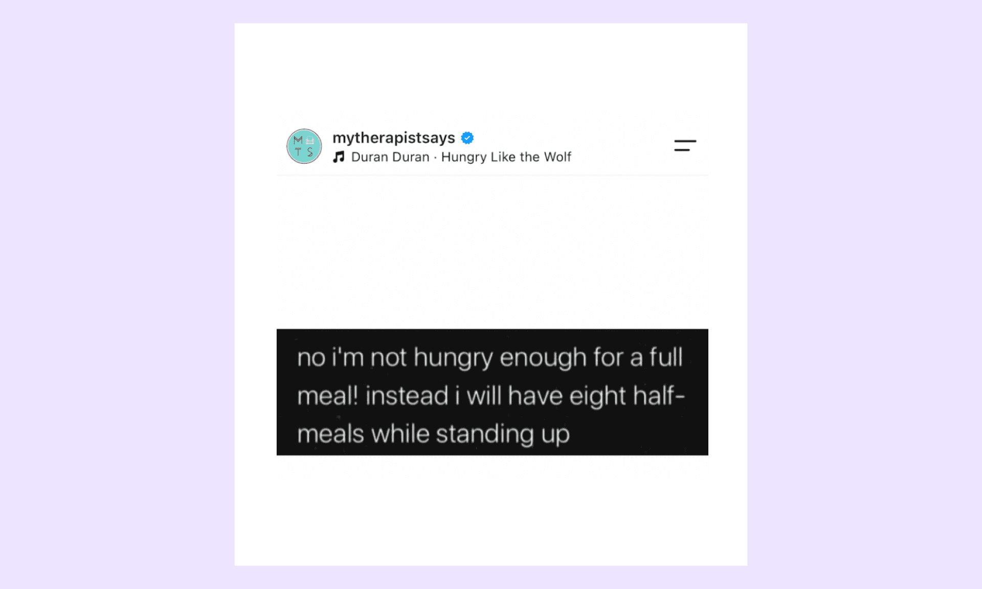 eat standing up