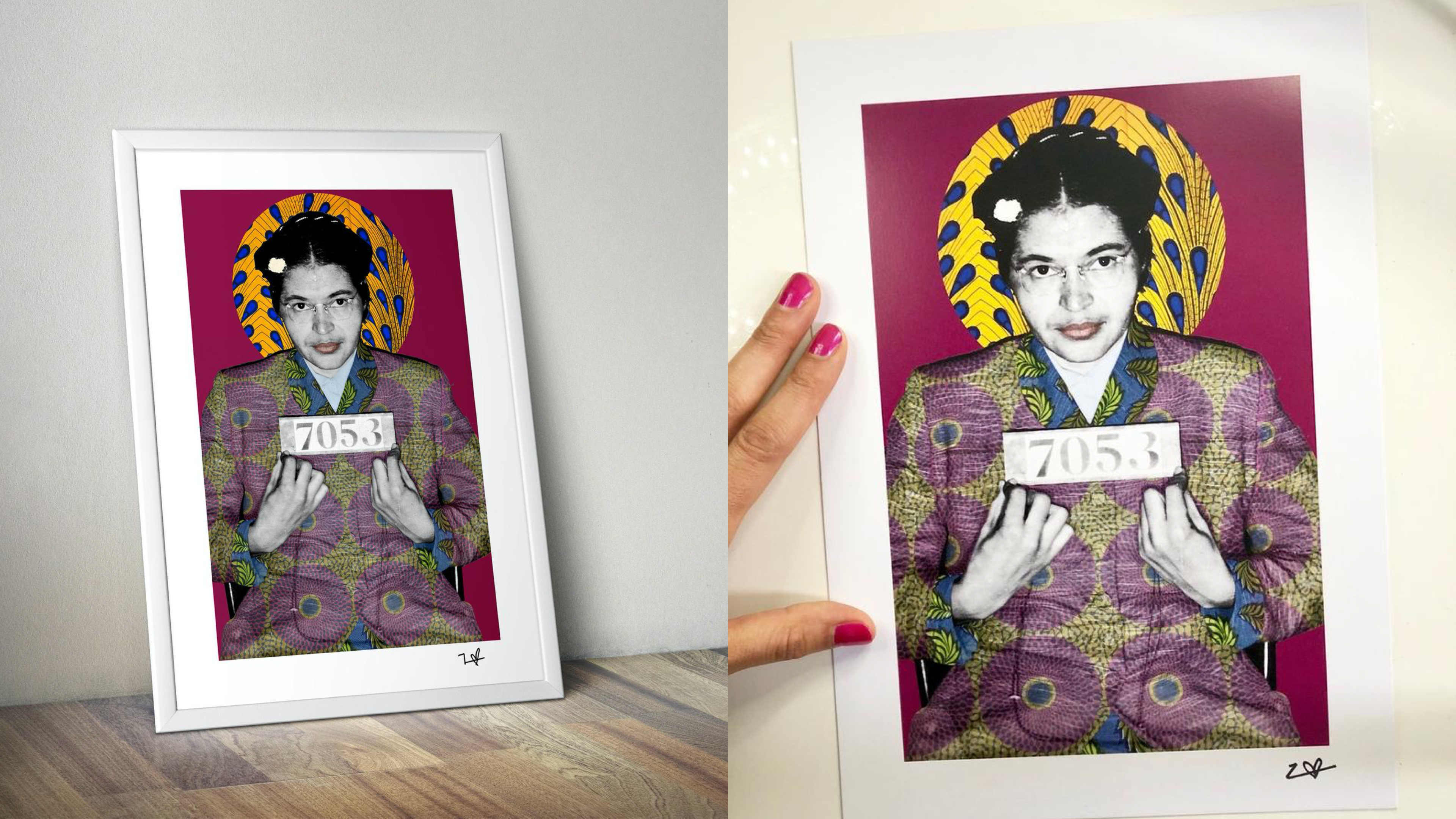 print of rosa parks