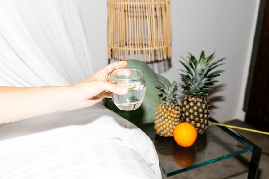 Featured image for The Gross Reason Why You Shouldn’t Drink That Glass of Water You Left Out Overnight, According to a Toxicologist