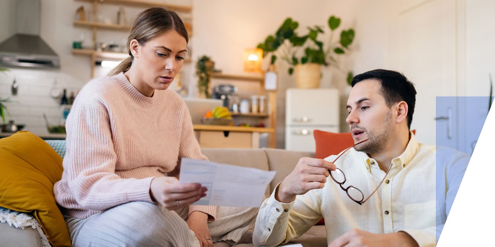 couple discussing finances