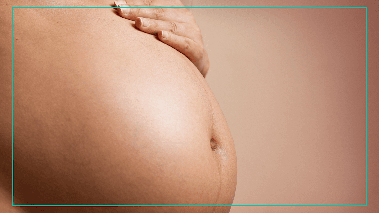 A pregnant woman's belly