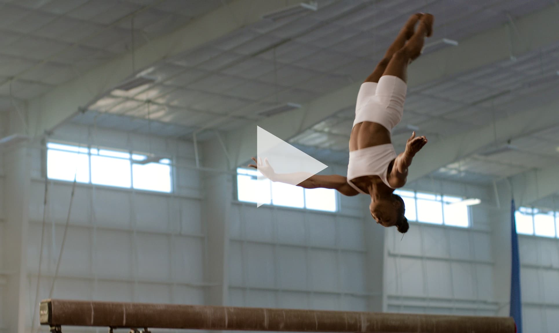 Simone Biles on the beam