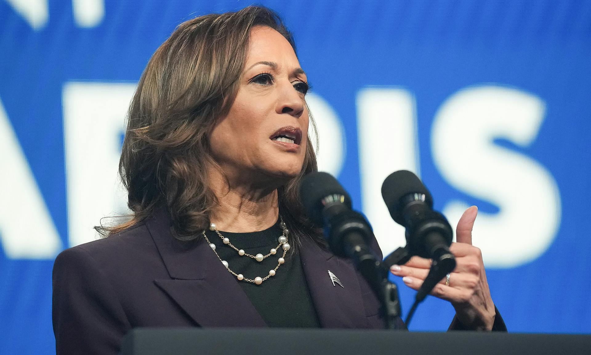 Vice President Kamala Harris addresses the American Federation of Teachers