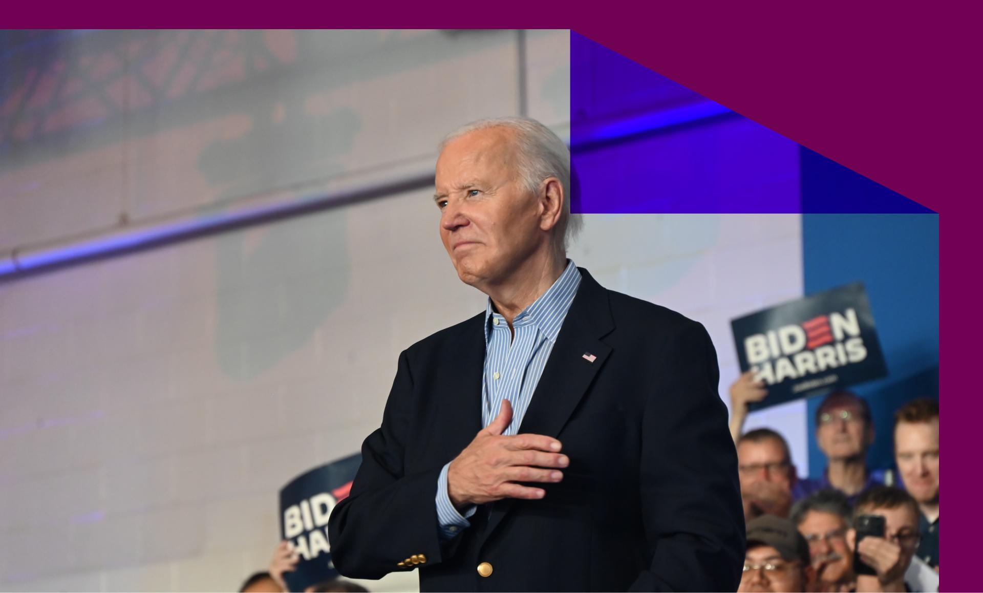 President Biden at a campaign event