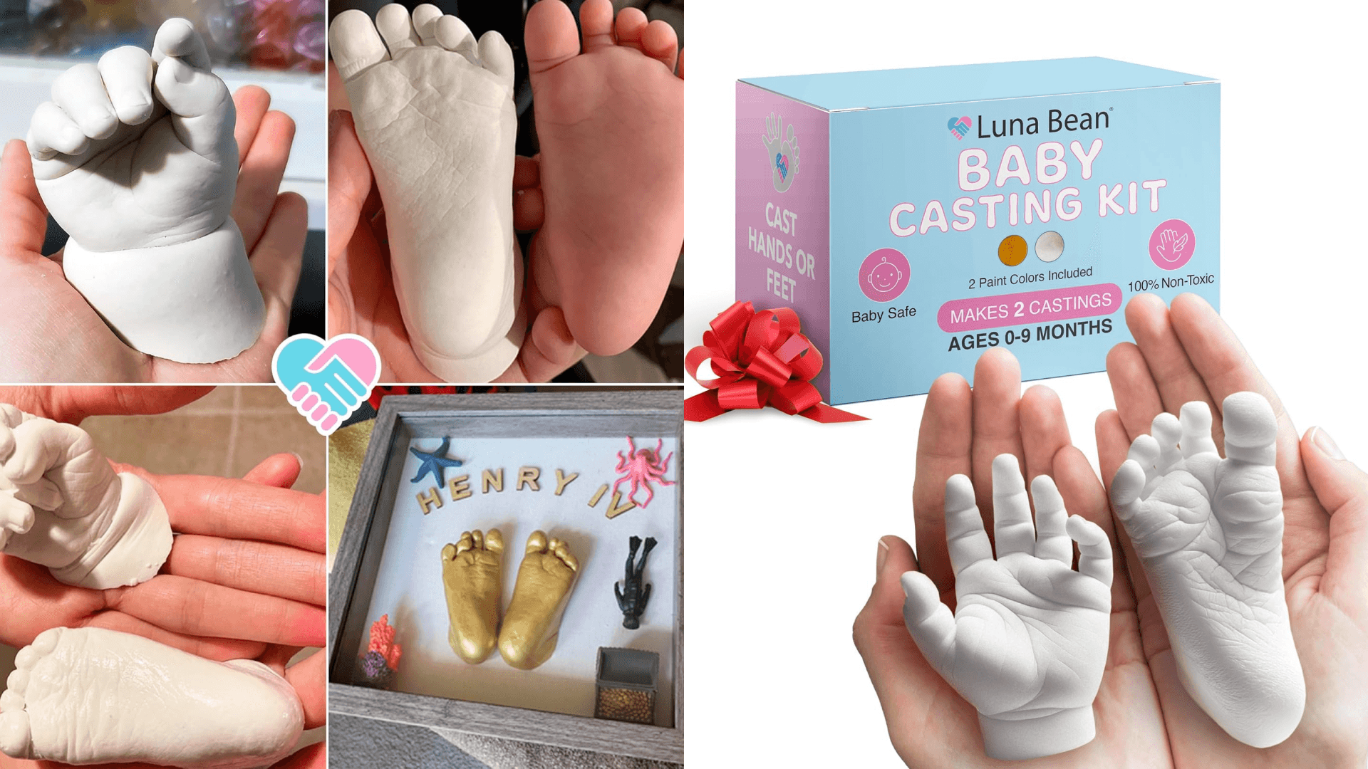 newborn baby hand mold