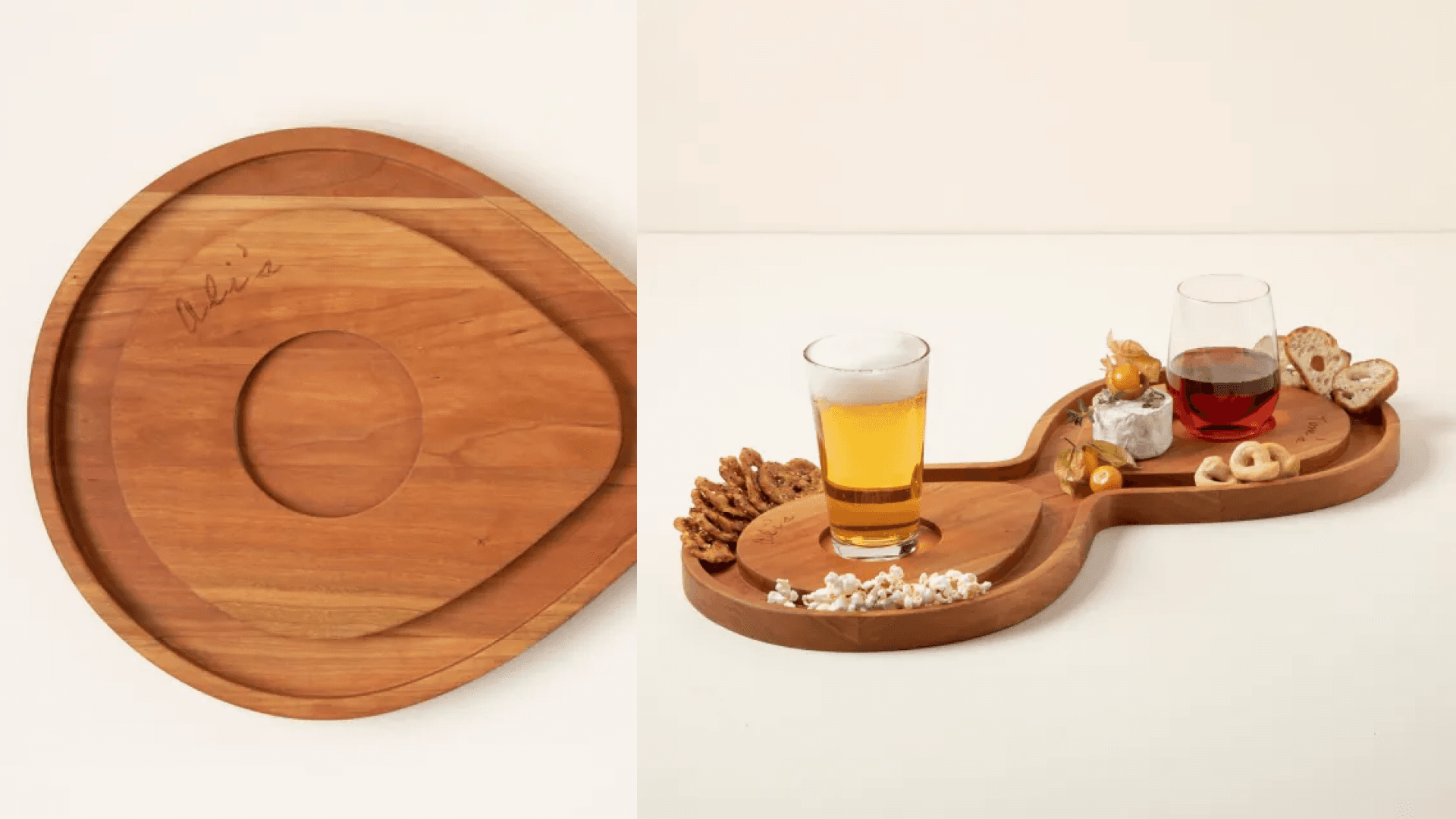 couple's snack tray
