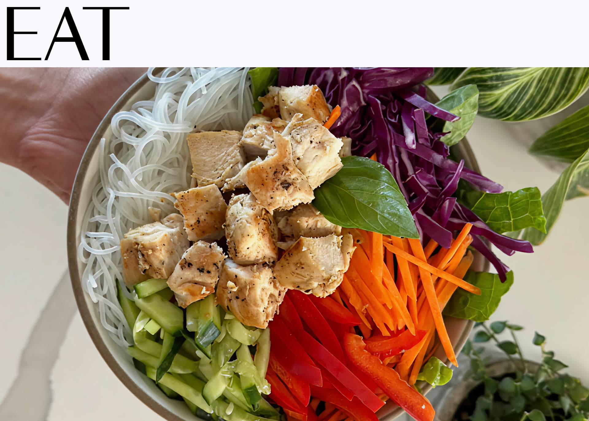 Maxi’s Kitchen’s Peanut Chicken Spring Roll Bowls