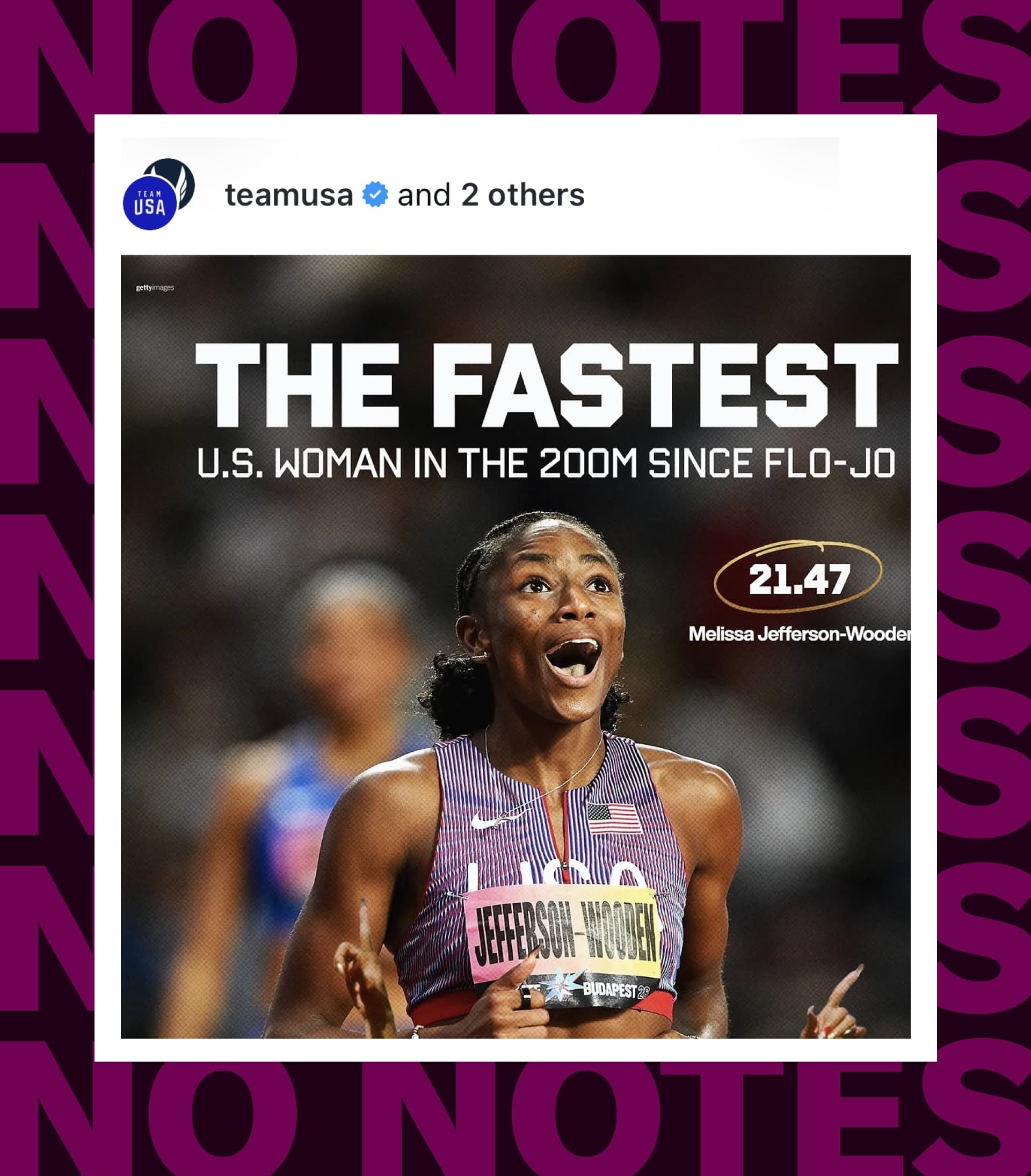 Fastest US woman