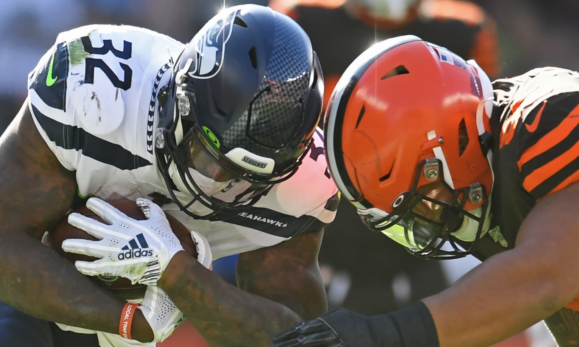 Helmet clash