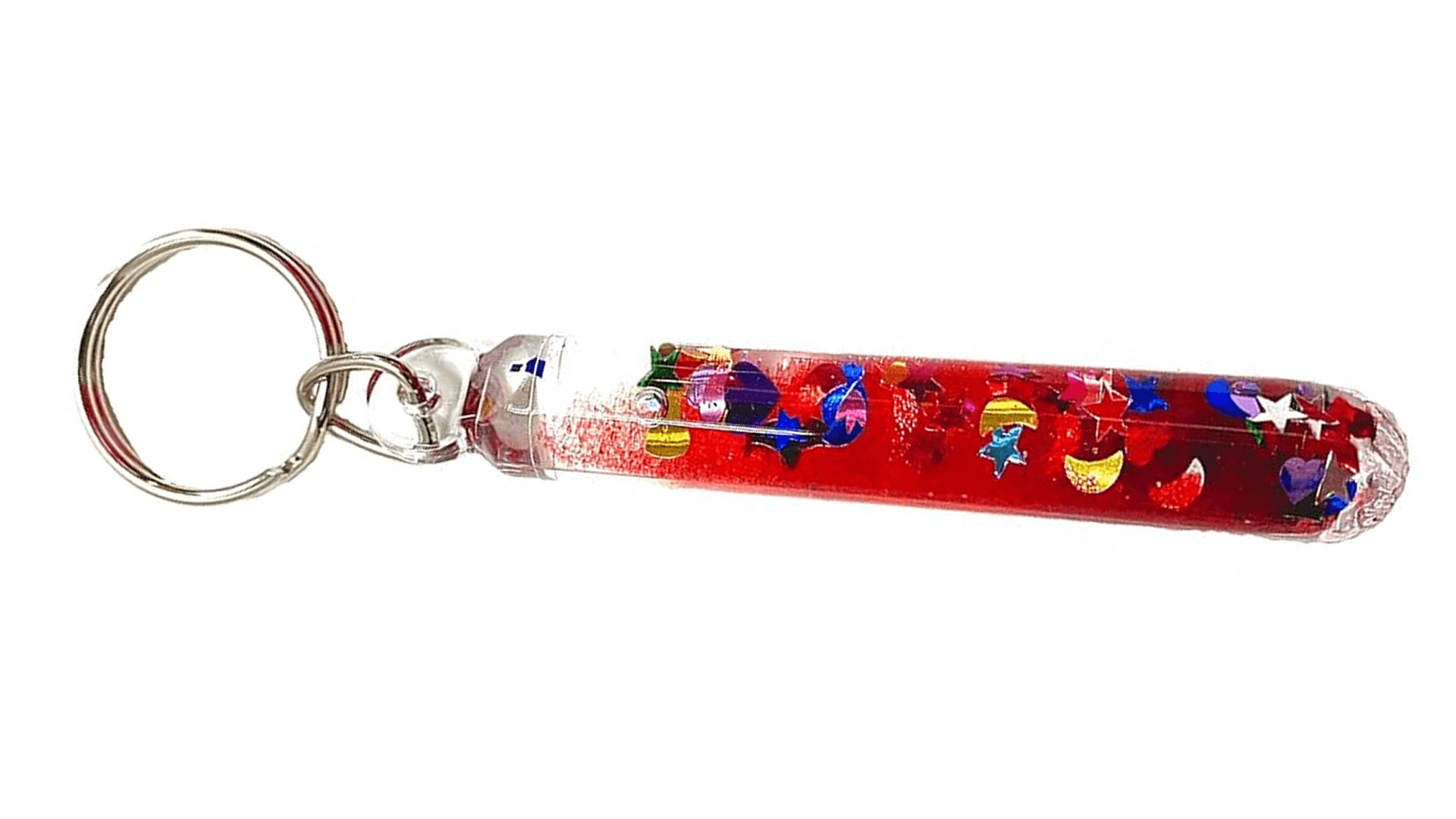 Star Magic Prismatic Glitter Wand Key Chain Buttefly Key Tag 1 Keyring