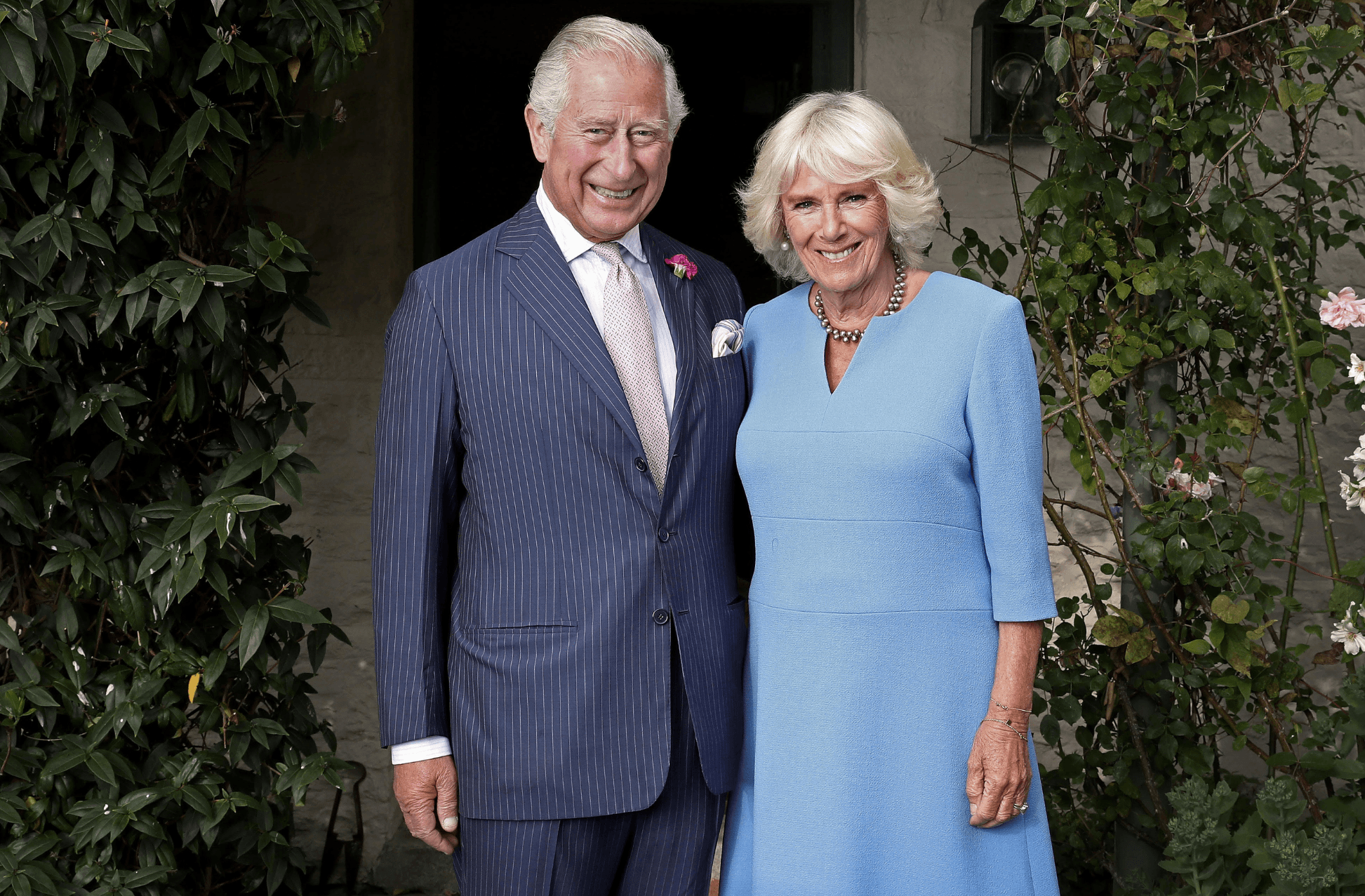 rince Charles, Prince of Wales and Her Royal Highness Camilla, Duchess of Cornwall pose for portrait