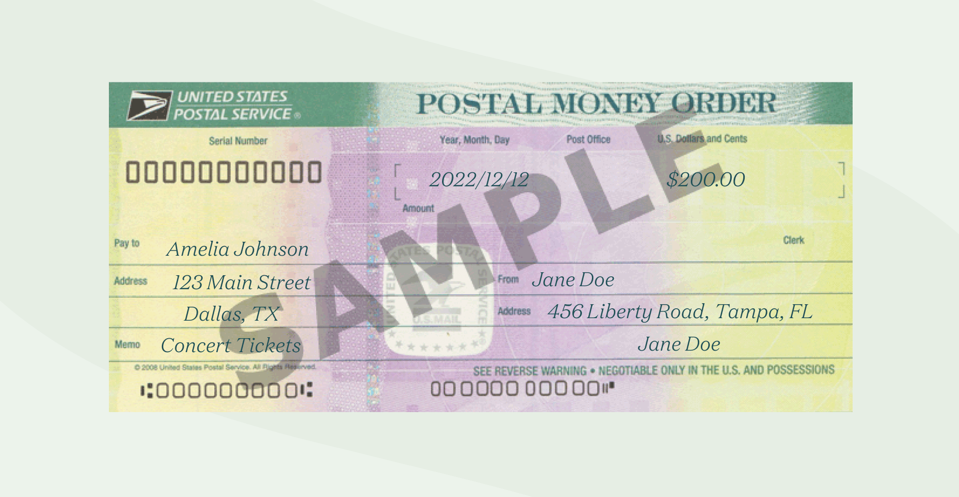 accessibility, money order example