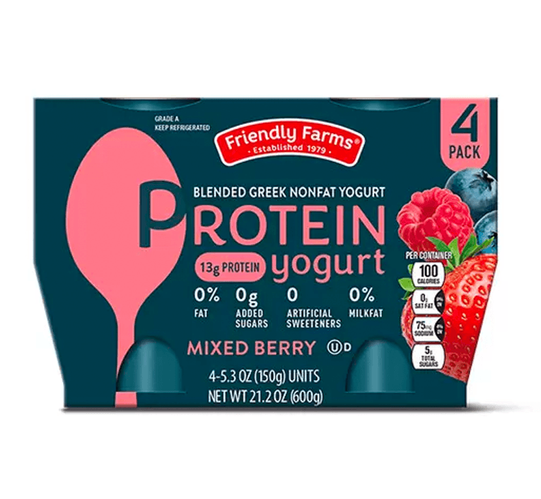 Friendly Farms Protein Mixed Berry Greek Yogurt
