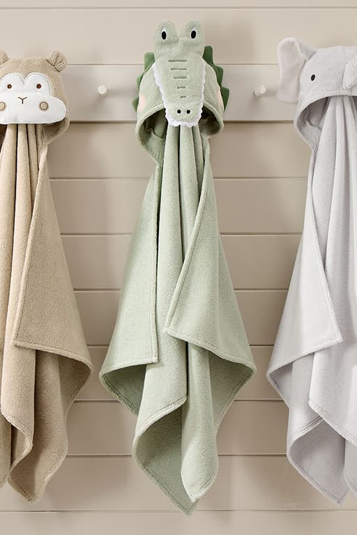 Super Soft Critter Kid Hooded Towel Collection
