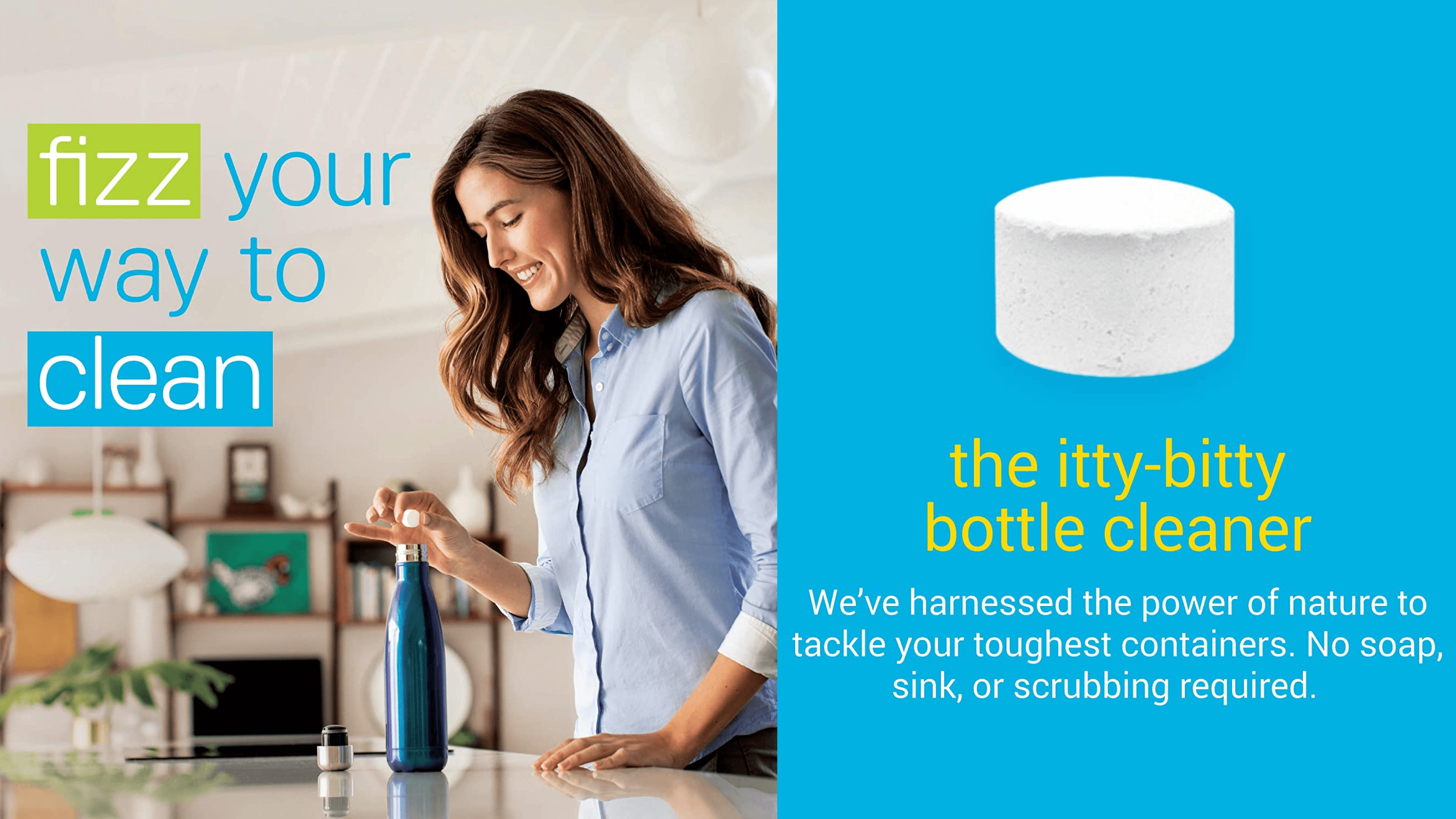 Water bottle tablet