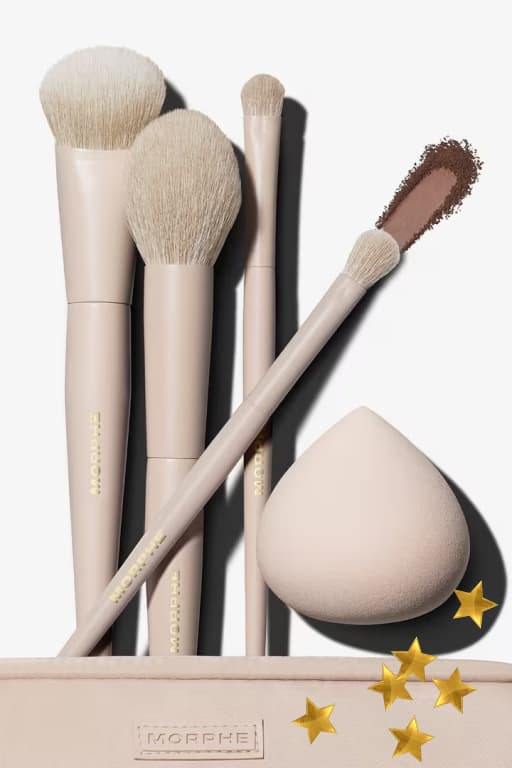 Oat Latte 5-Piece Face & Eye Brush Set