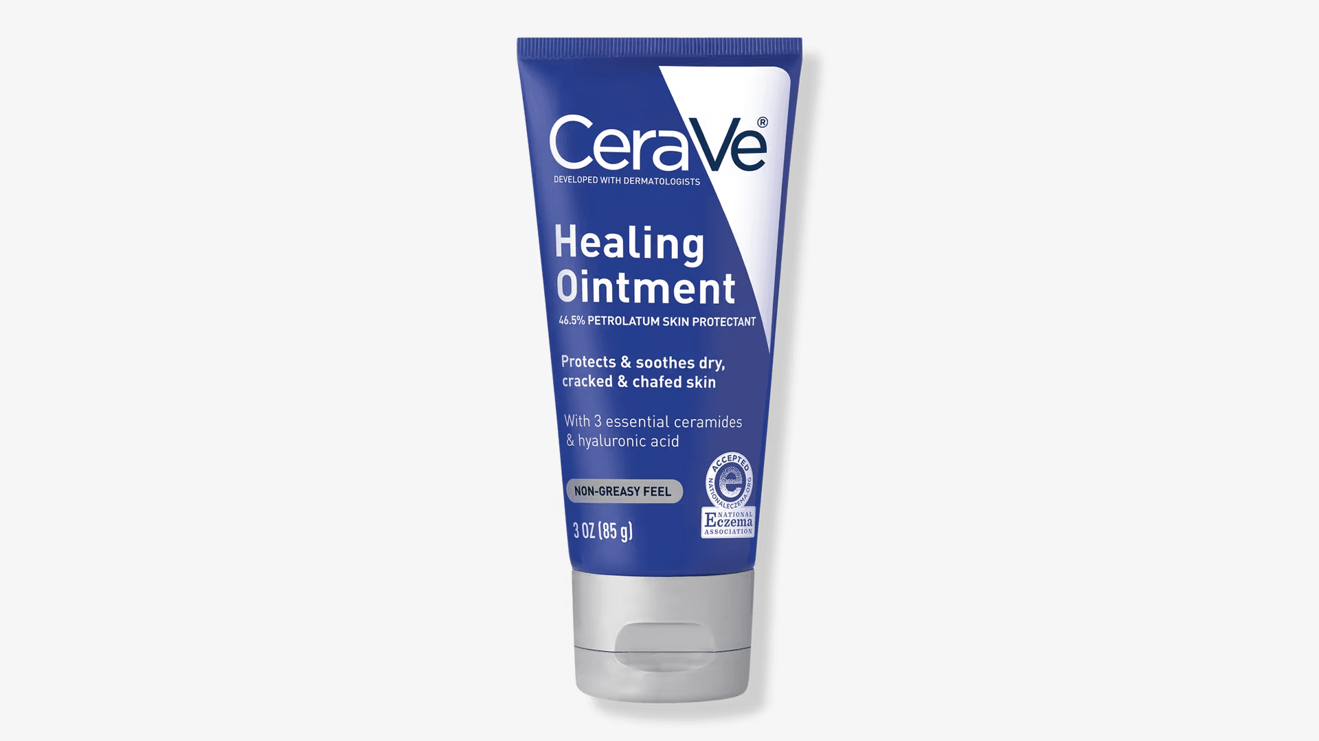 Blue tube of healing ointment