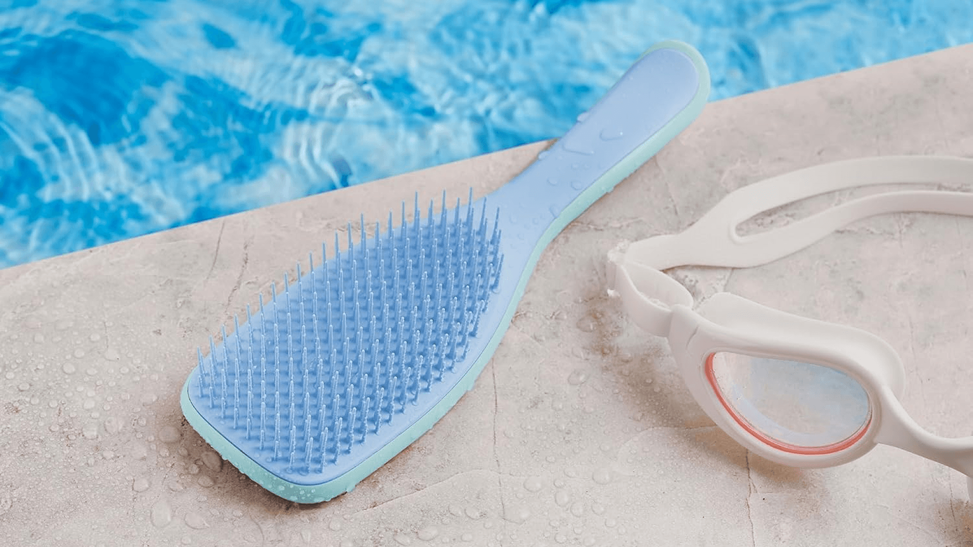 Tangle Teezer Ultimate Detangler Brush for Wet & Dry Hair, Eliminates Knots & Reduces Breakage for All Hair Types, Denim Blues