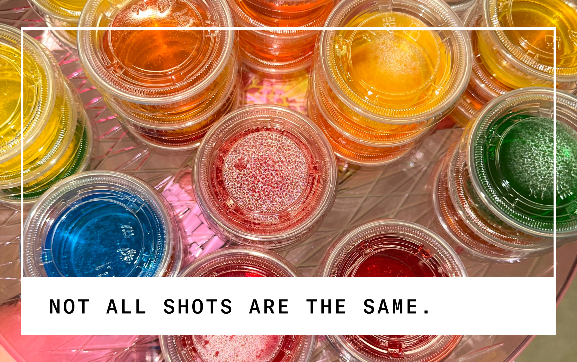 tray of shots
