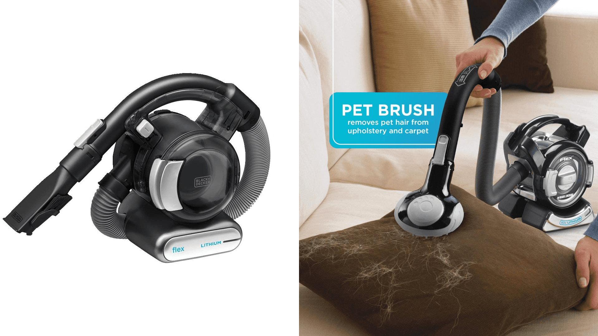 Handheld vacuum for pet hair