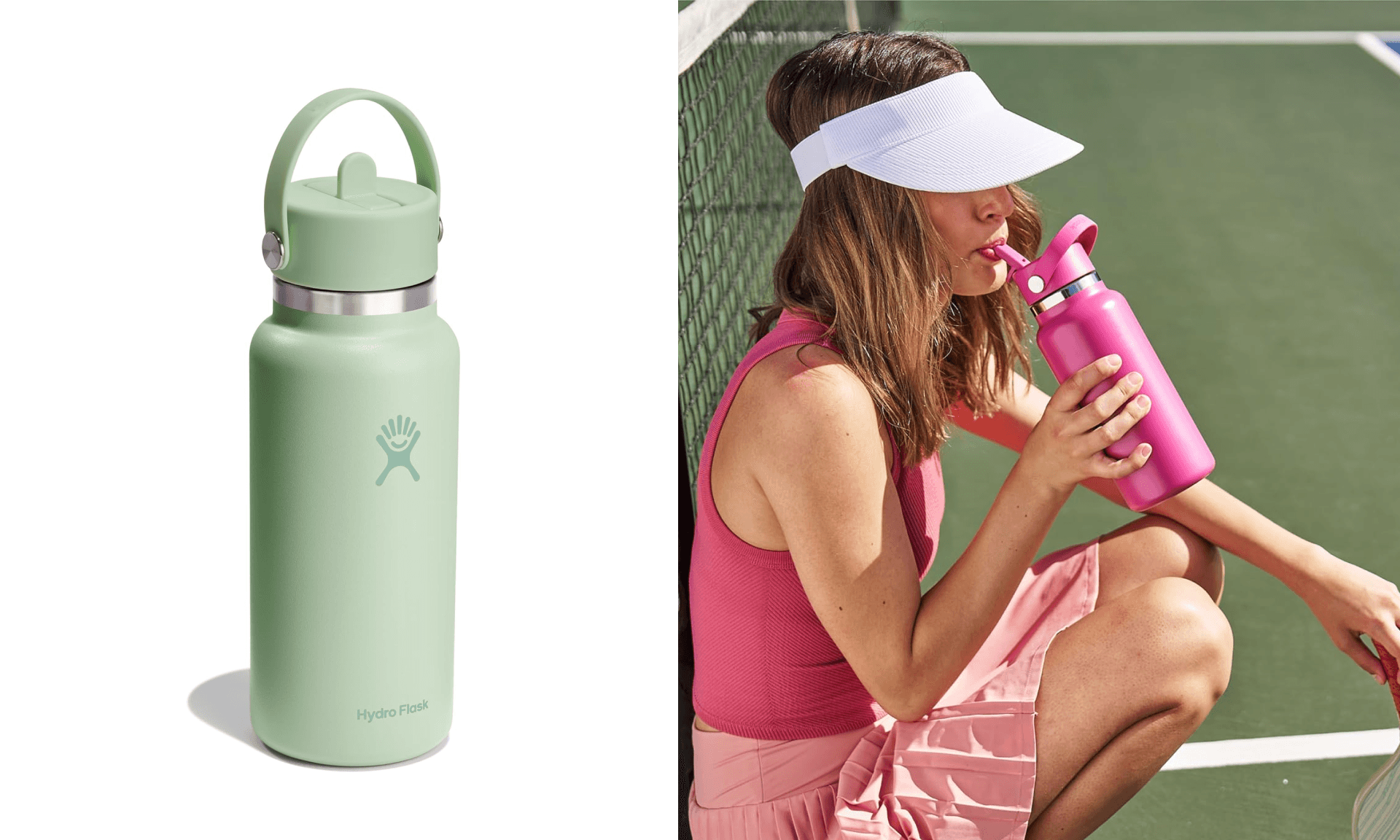 32 oz Wide Mouth Straw Lid Seagrass