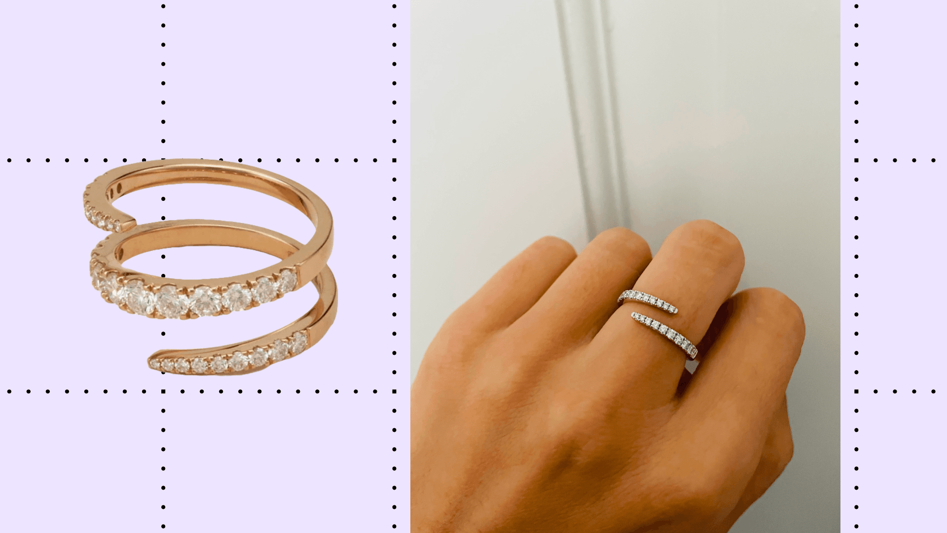 custom open wrap ring designed by noemie