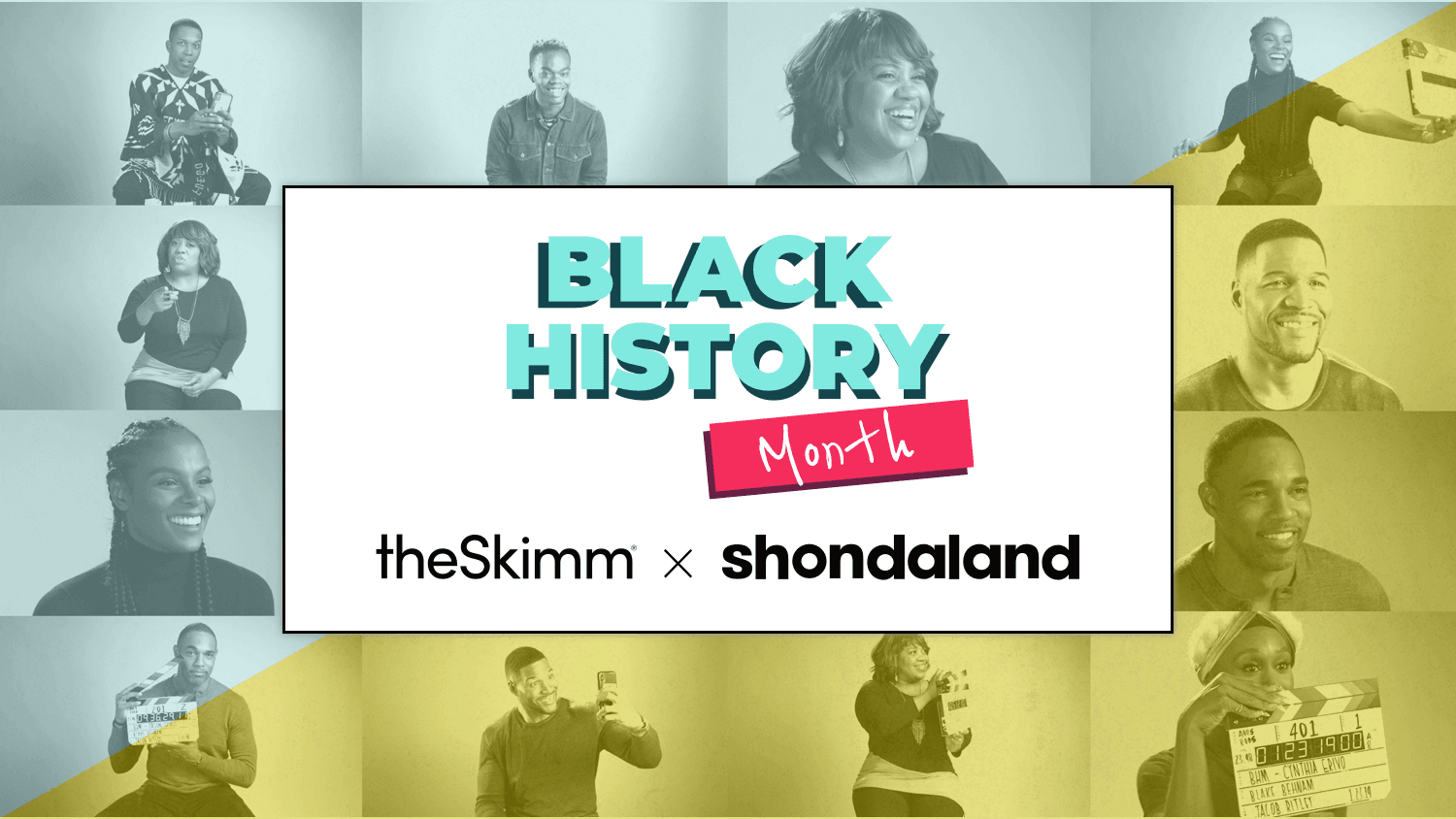 theSkimm x Shondaland Black History Month Logo