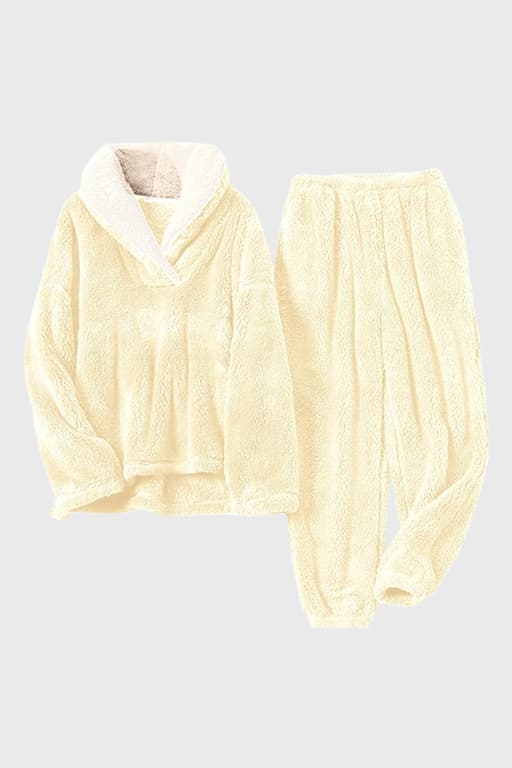 Women's Winter Fluffy Pajamas Set