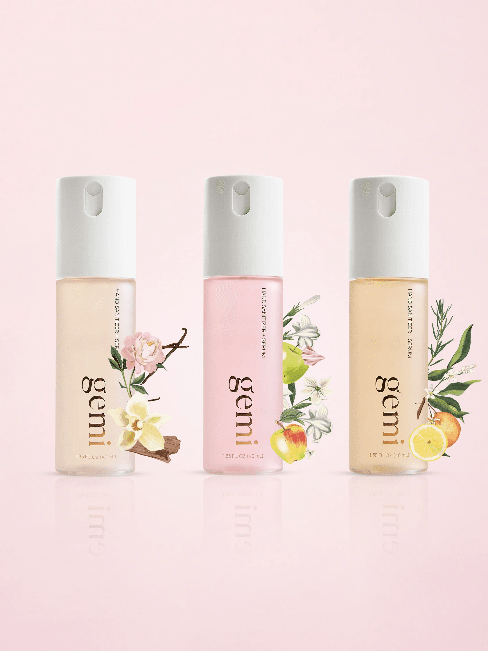 Gemi Hand sanitizer + serum™ - The Signature Trio
