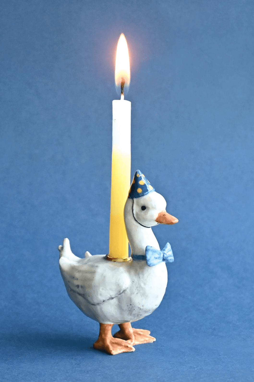 goose candle holder