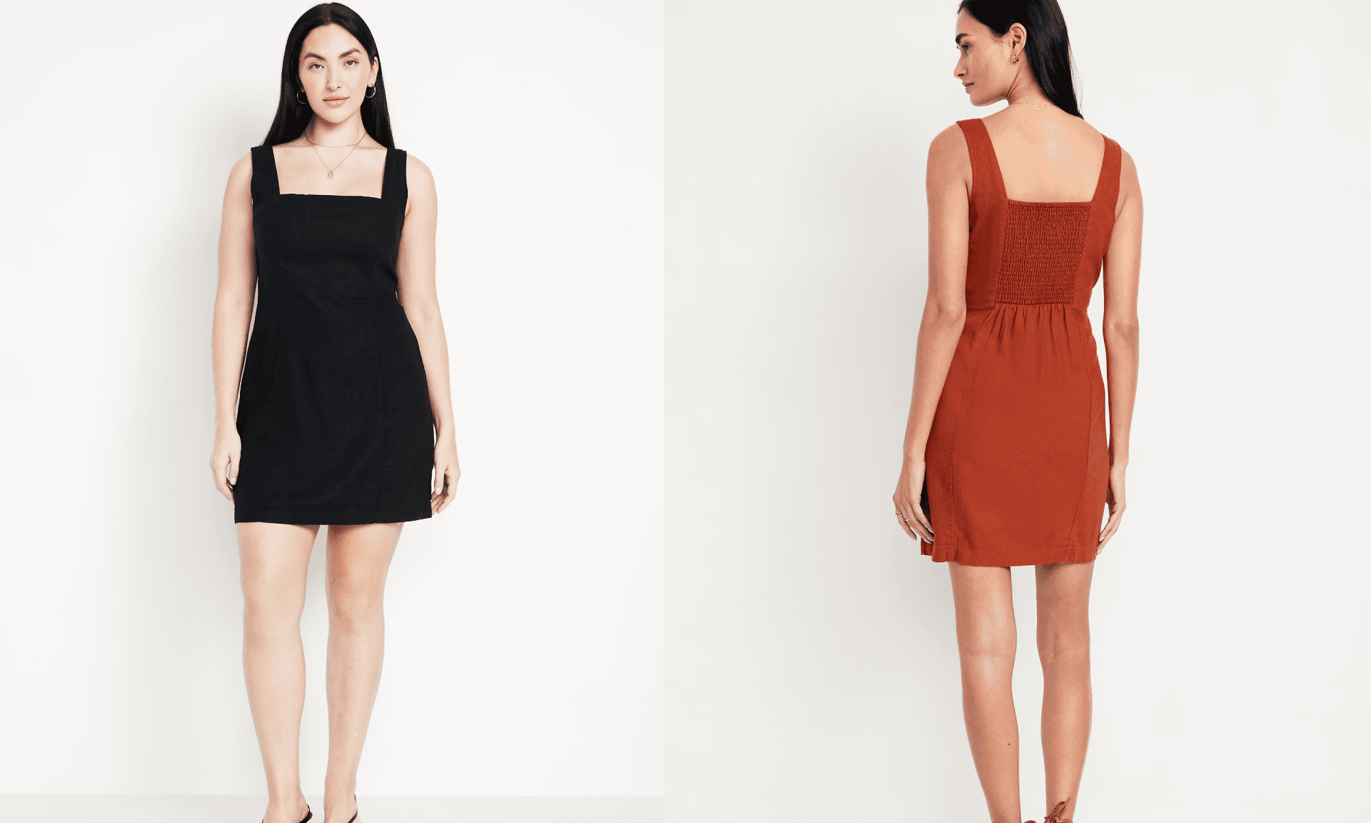 Linen blend dress