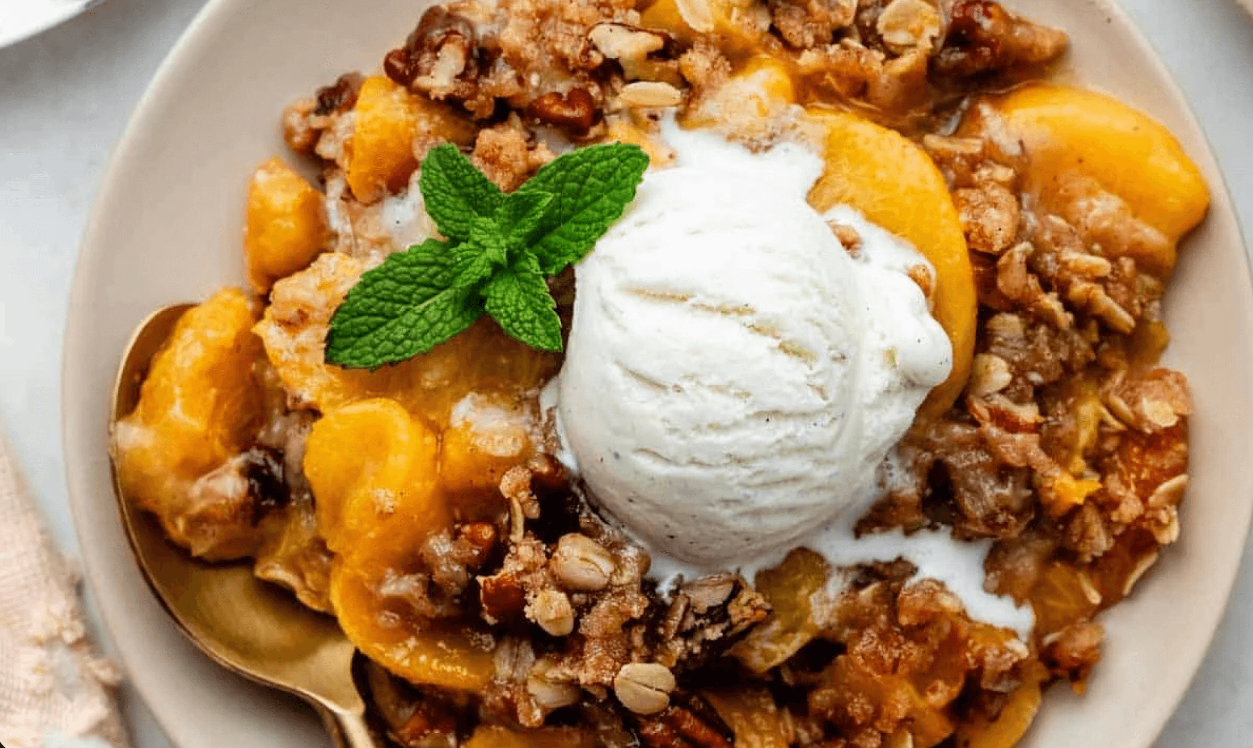Sally's Baking Addiction's Perfect Peach Crisp